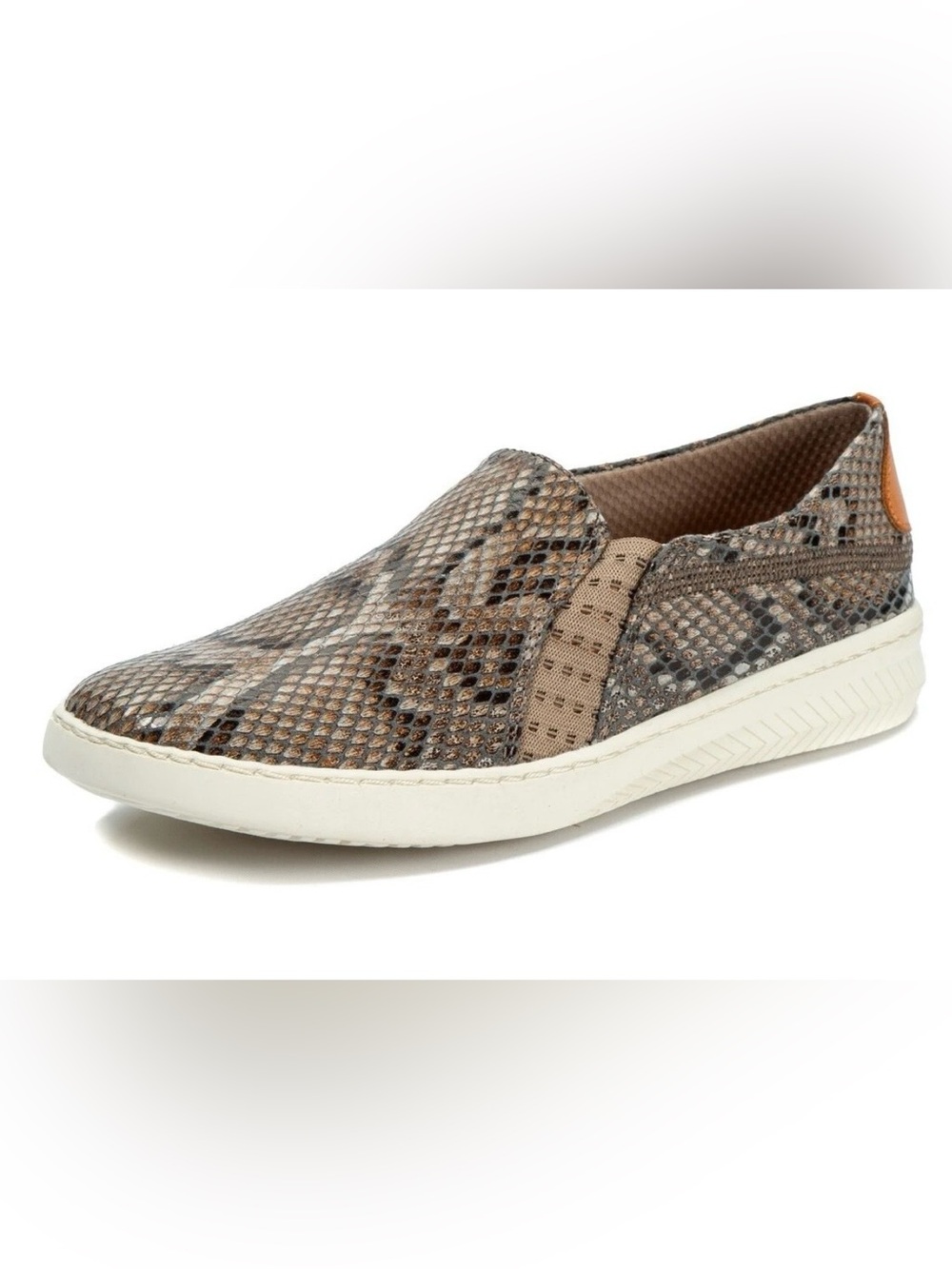 BareTraps Taupe‎ Snake-Print Yadier Slip-On Shoe Size 8.5